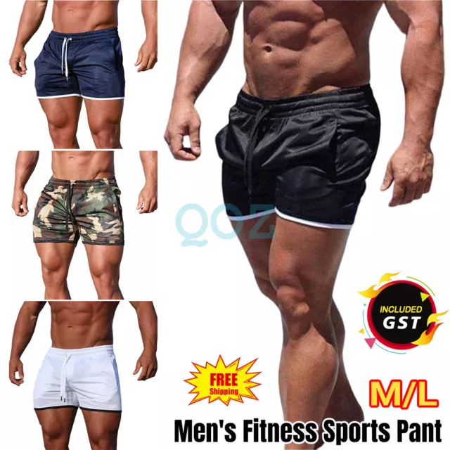 Men's Fitness Sports Shorts Football Pant Gym Workout Quick Dry Training Running