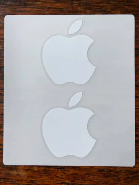 APPLE Logo Decals 2x2 Original iPhone iPad MacBook White Sticker FREE SHIPPING!