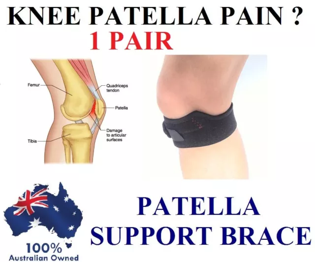 Knee Patella Brace Football Tennis Jumper Runner Strap Sport Compression Support