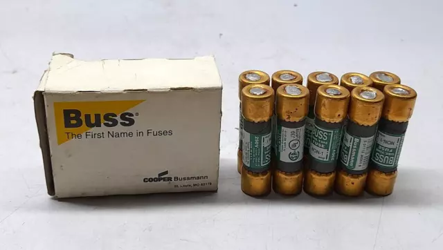 Cooper Bussmann NON-1 Un Temps Buss Fusible 250V - 10PCs / Lot