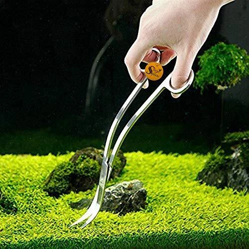 Sage Square Acuario Profesional Pinzas Tijera Herramienta, para Planta Limpieza