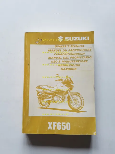 Suzuki XF 650 Freewind 1996-97 manuale uso manutenzione originale italiano