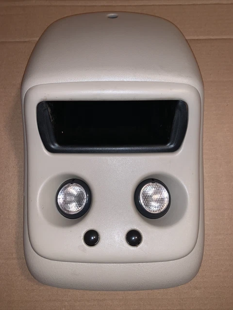 GM Chevrolet GMC Silverado Sierra Overhead Console 99-06 – Gray Map Light Homelink – Used OEM