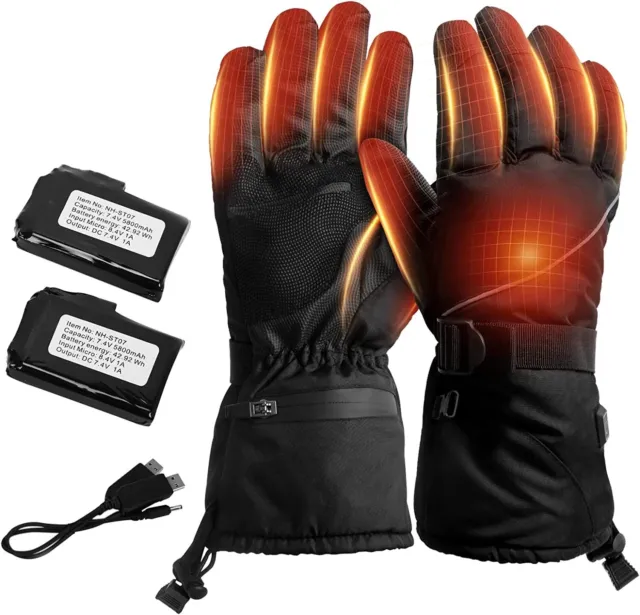 Dumoyi Winter Electric Heated Gloves Liner Men & Women Rechargeable Battery NEW