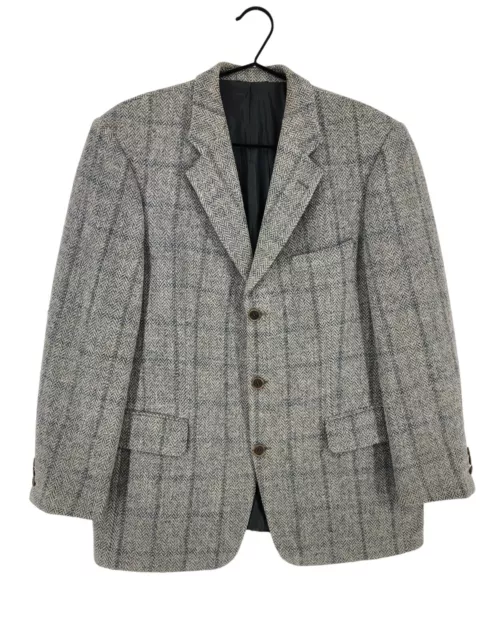 Vintage Harris Tweed X Mario Barutti Veste Blazer 100% Laine Hommes Taille 38 -