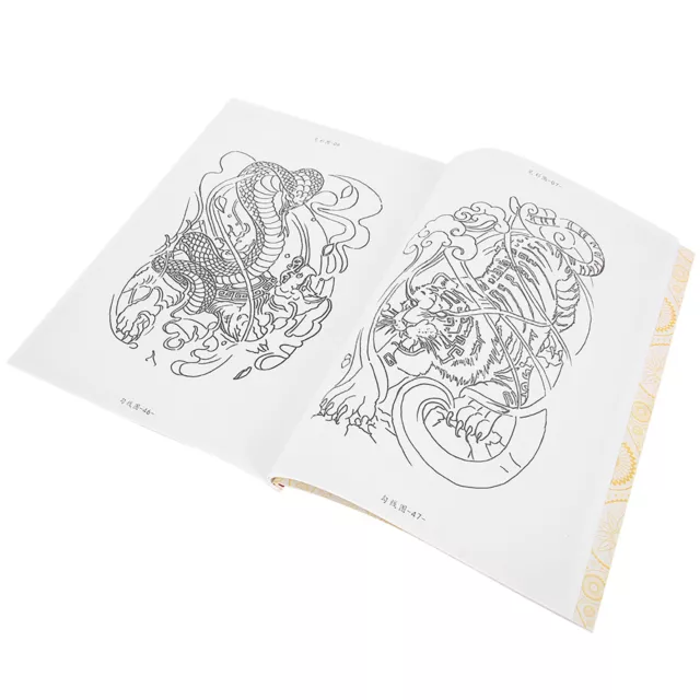 80 Pages Tattoo Practice Template Book Liner Shader Picture Tattoo Book GFL