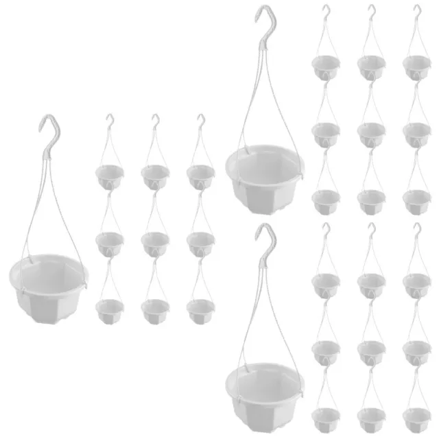 30 sets suspendus Pottes suspendues paniers de fleurs artificielles Pots