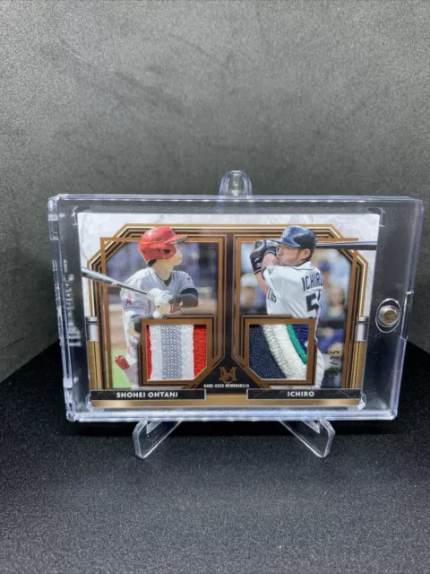 2021 Topps Museum Collection Shohei Ohtani Ichiro Suzuki Dual Patch /35
