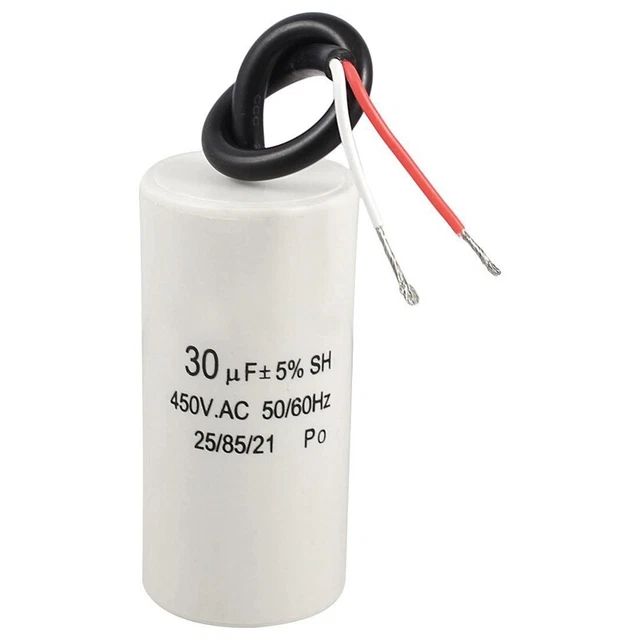 (R) cavo 2 fili 30uF 450V AC 50/60Hz CBB60 condensatore motore start run F3A6