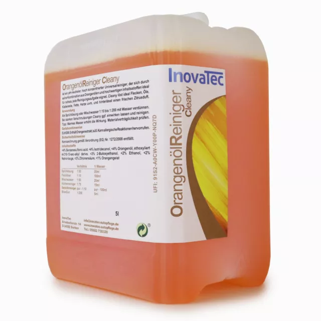 5000mL Orangenölreiniger Universalreiniger Teppichreiniger Polster   INOVATEC