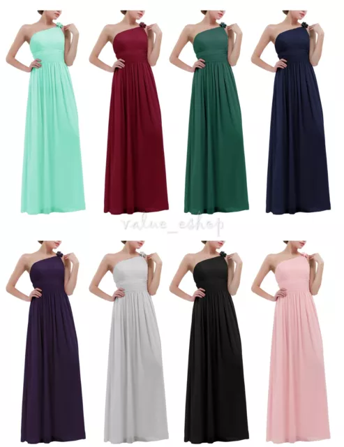 Women Long Ball Gown Formal Wedding Cocktail Evening Party Prom Bridesmaid Dress