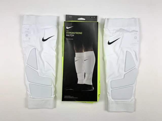 Remmen Trein smaak NIKE HYPERSTRONG MATCH Full Pad Soccer Sleeves Shin Guards White SZ XL  (SE0177) $49.99 - PicClick