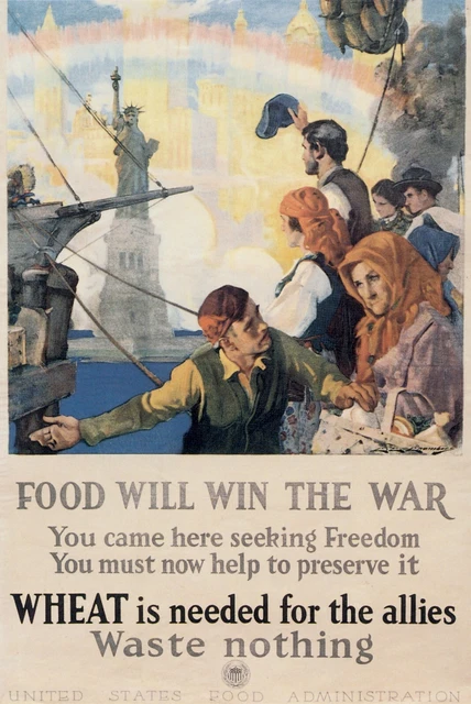 WWI 'Buy War Bonds' Friends Vintage Style World War I Poster 48x36 inch
