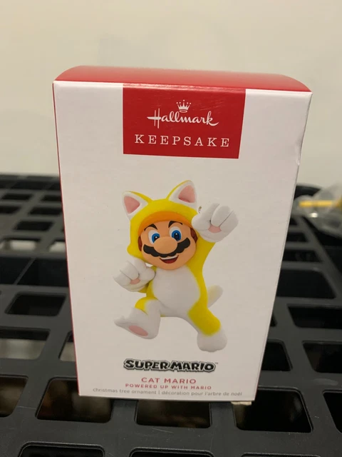 HALLMARK 2023 SUPER Mario Cat Mario Powered Up With Mario Keepsake