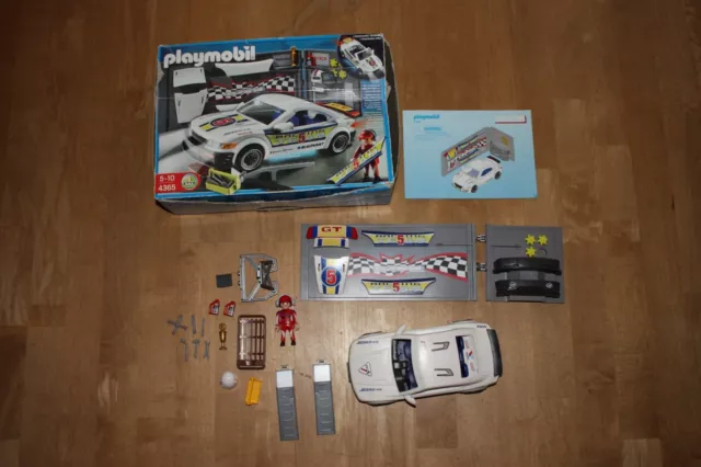 Playmobil 4365 :  Tuning-Rennwagen mit Licht + Werkstatt 