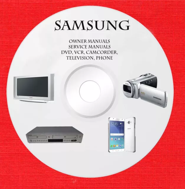 Samsung audio video Manuales de servicio y del propietario en 1 dvd en formato pdf DVD 5 de 6