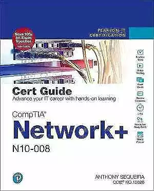 CompTIA Network+ N10-008 Cert Guide - Hardcover, by Sequeira Anthony - Very Good