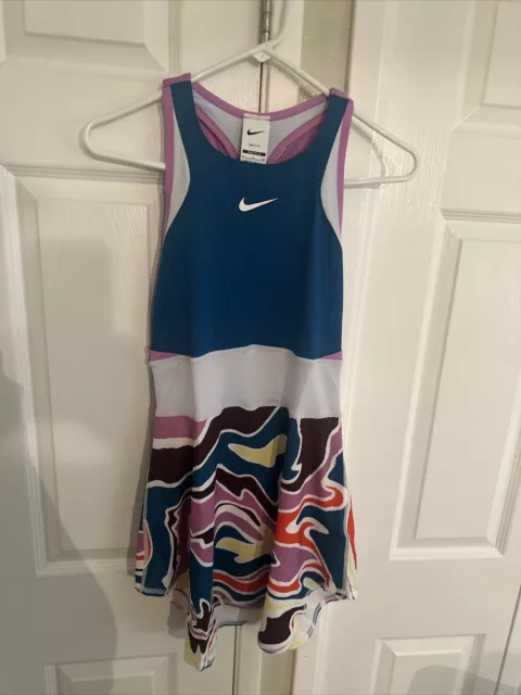 WOMENS NIKE COURT DRI-FIT SLAM TENNIS DRESS SIZE S - Multicoloured - Brand  New £55.00 - PicClick UK