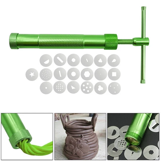 Rotationsschlamm UMFASSENDES ZUBEHÖR grün sculpey 20* Quetschscheiben