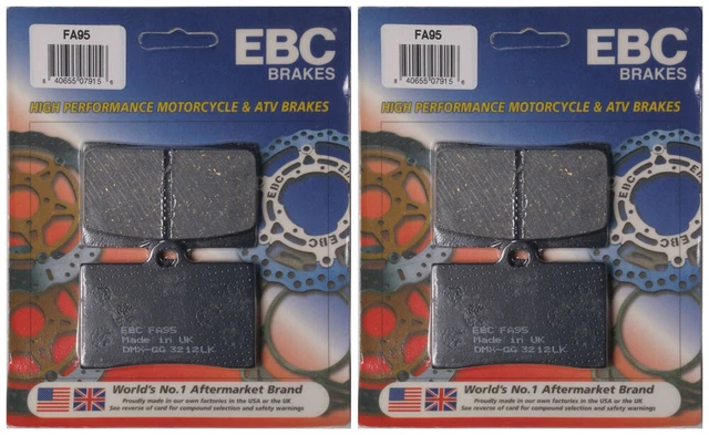 EBC Organic Brake Pads FA95 (2 Packs - Enough for 2 Rotors)