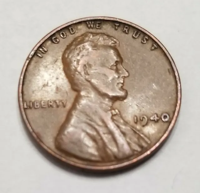 1940 Philadelphia Mint Lincoln Wheat Penny