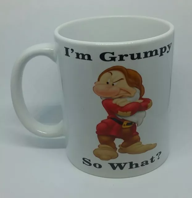 Mr Grumpy Coffee Mug Funny Rude Novelty Cheeky Birthday Gift Christmas Present