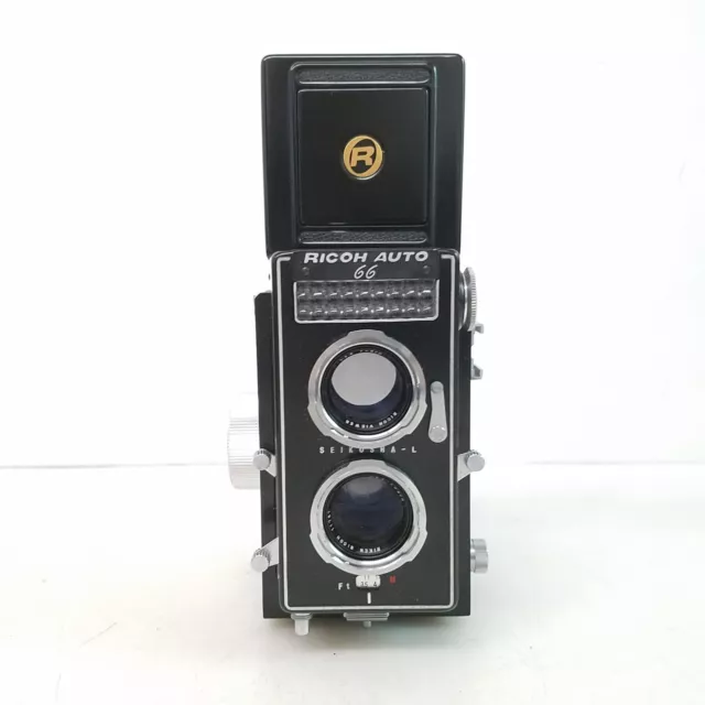 Ricoh Auto 66 TLR 120mm Film Camera, Riken Seikosha lens f/3.5, Twin Lens Reflex