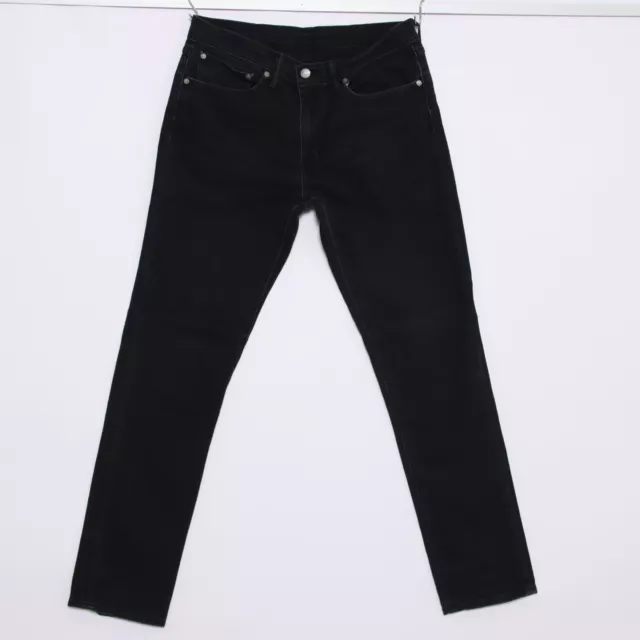 LEVI'S 511  W34 L34 Usato (Cod.H3320) Nero Jeans Uomo  Levis vita alta