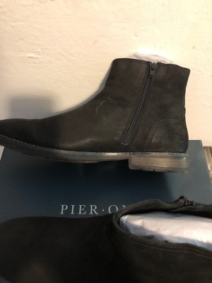 Pier one - stivali in pelle stringati neri con punta - nero - Stileo.it