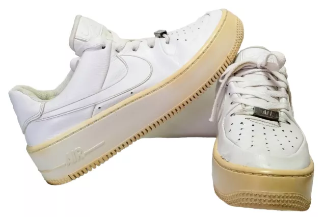 Nike AF-1 Air Force 1 Sage Low Shoes Womens White AR5339-100 Sneakers Size 9