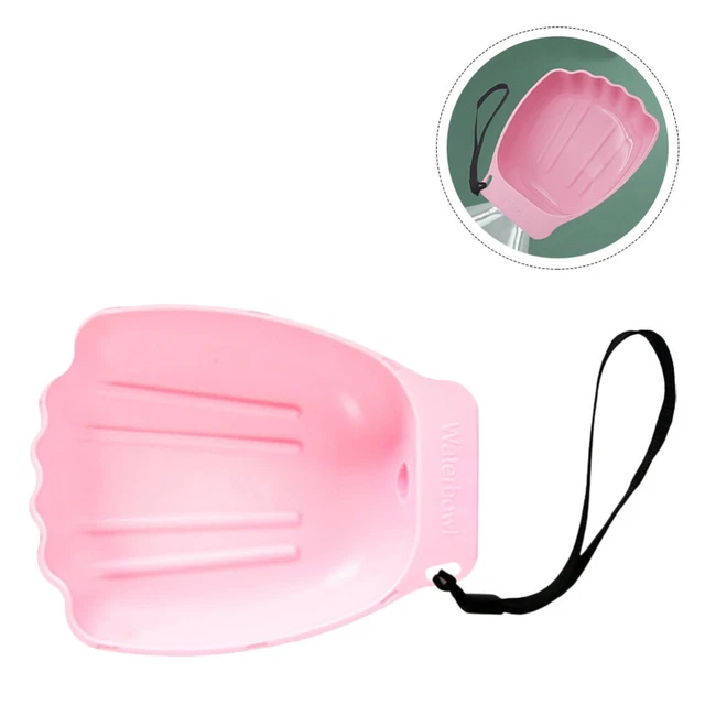 Plastic Pet Water Fountain Travel Dog Hanging Drinker Portable Bowl