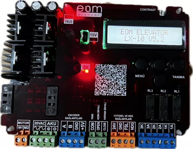 EOM LX-10 Elevator door controls with 7 language options