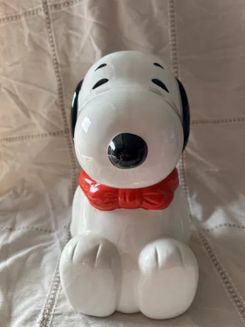 Vtg Snoopy Cookie Jar Benjamin & Medwin Peanuts Schultz Comic Strip Gift