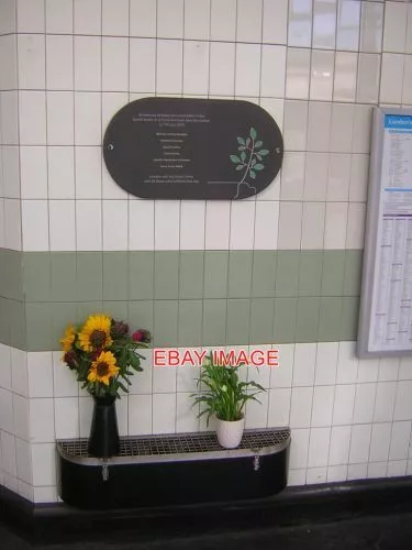 Photo  Edgware Road Underground Railway Station 7/7 Memorial Plaque On July 7Th