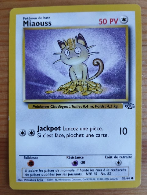 Carte Pokémon Miaouss / Meowth Game Boy Promo 10 Holo - Near Mint, Wizards Black Star, Collection US/FR