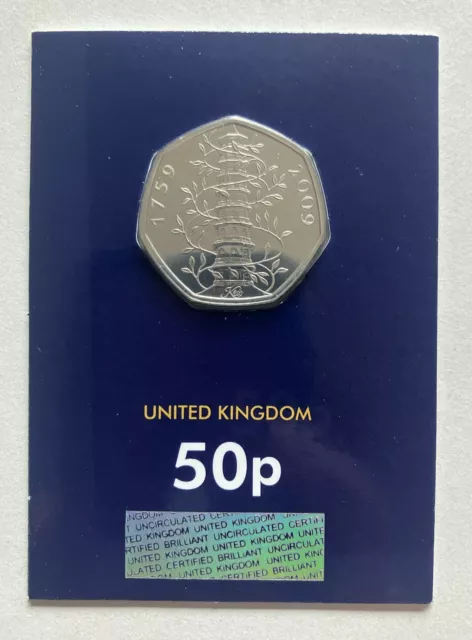 2019 UK 50 Years Of The 50p (British Culture) - Kew Gardens BU 50p Coin