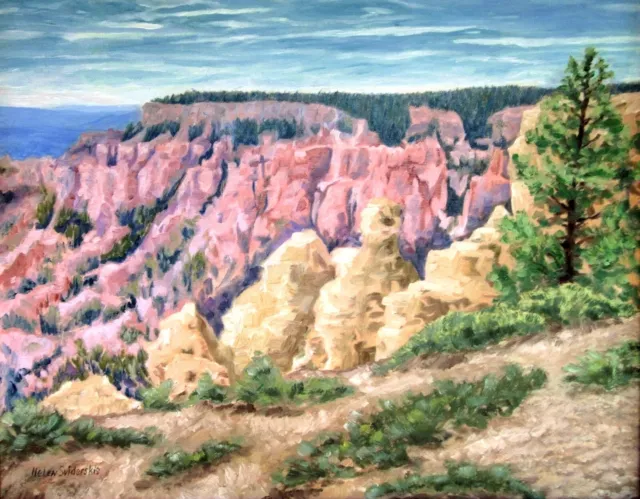 Fine Art Limited Edition Giclee Print Bryce Canyon US Landscape Paintings Signed