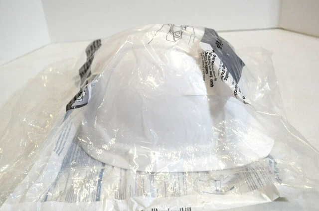 White Hard Hat OSHA Construction Work Approved Safety Helmet