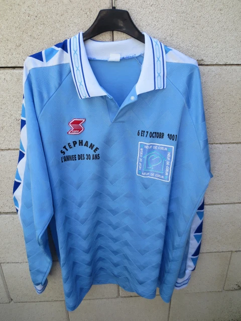 MAILLOT DE FOOTBALL vintage porté préparé worn shirt EUR 20,00 - PicClick FR