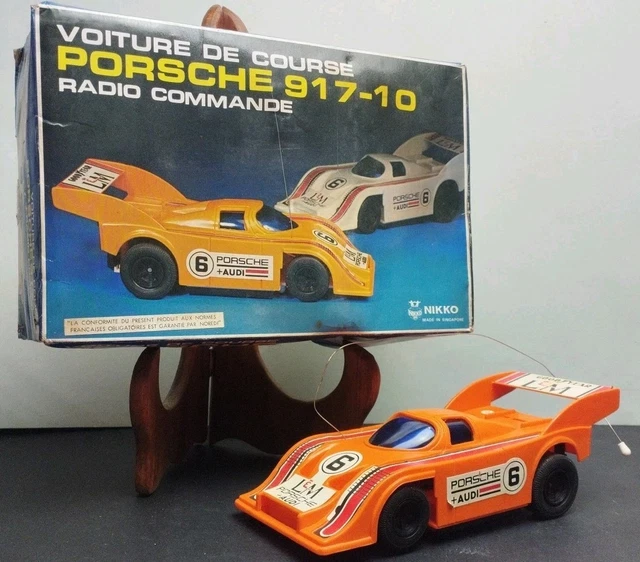Voiture Télécommandée Vintage Nikko Porsche 917-10 - Modèle RC, Couleur Orange, Occasion