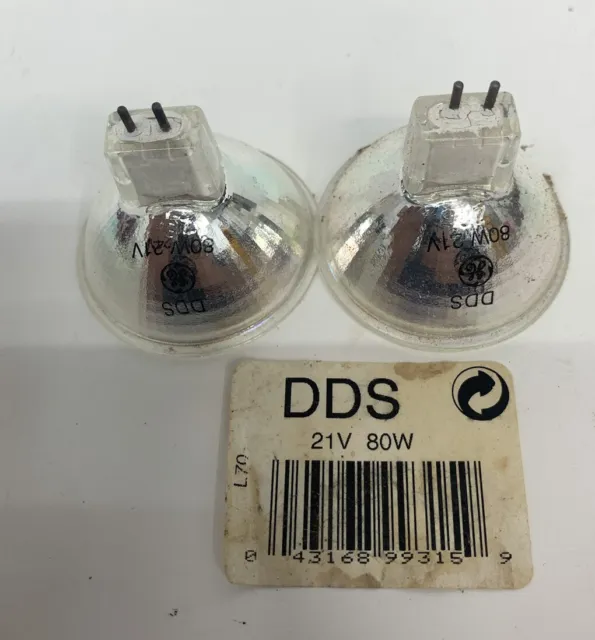 2x GE DDS Projection Lamp 80w 21v