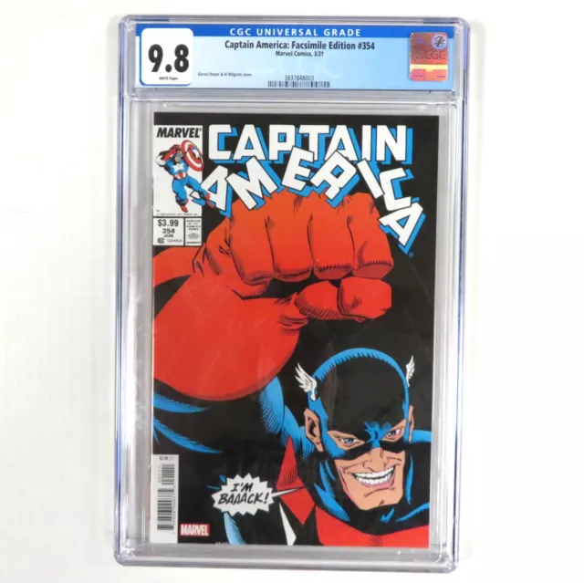 CAPTAIN AMERICA #354 FACSIMILE CGC Graded 9.8 2021 Marvel