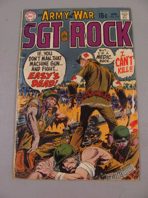 Our Army at War #218 (1970) VG DC Comics Sgt. Rock BIN-4317