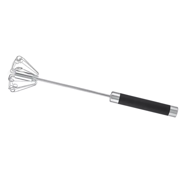 Stainless Steel Anti Rust Durable Rotatable Manual Whisk Egg Beater