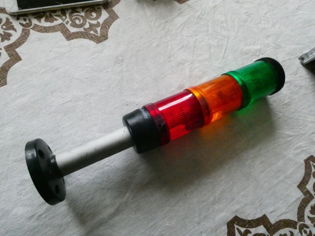 Allen Bradley 855E -- 50mm Signal Tower Stack lamp RED AMBER GREEN -- 855E-24DN3