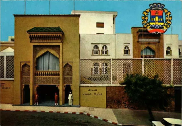 CPM AK Rabat- Armoiries de la Ville et Hotel de la Tour Hassan MAROC (880778)