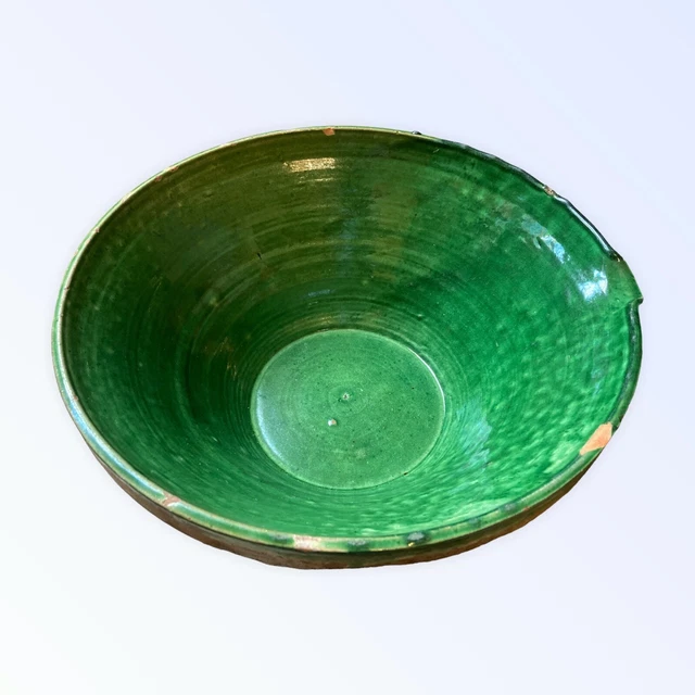 Ancienne Gardale Tian Gresale Poterie Vernissee Vert Xix  Pottery