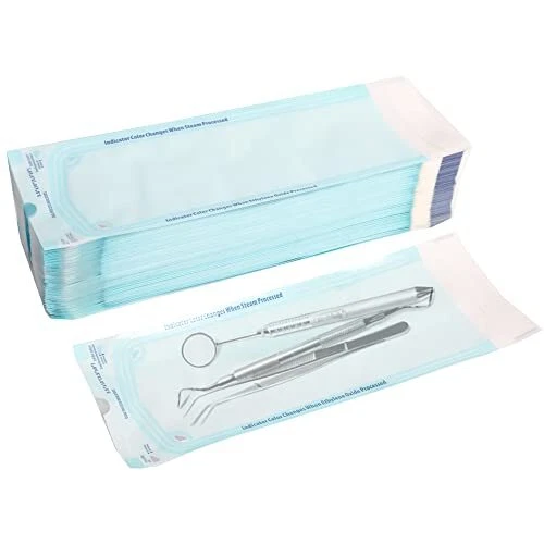 200 3.5" x 10" Sterilization Pouch Self Sealing Autoclave Bags for Dental