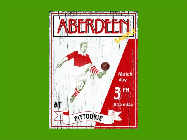 Aberdeen fc Metal Sign Stadium Sign Pittodrie  print poster gifts mug