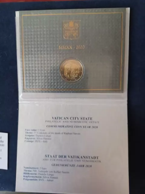 Vatikan 2020 / 2.- Euro - 500th anniversary of the death of Raffaello Sanzio